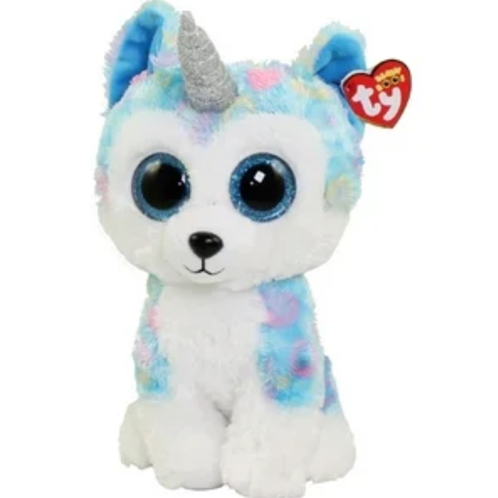 TY Beanie Boo UniHusky Dog Unicorn named Helena